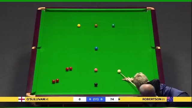 斯诺克罗伯逊的出杆  你品  你细品.....