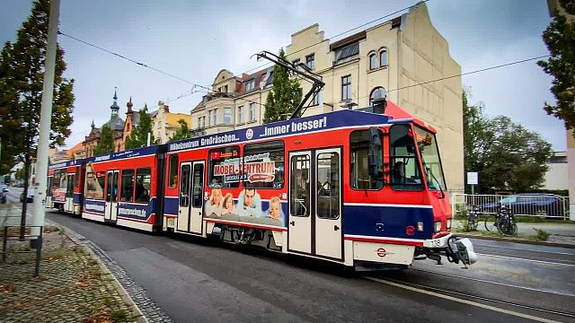 工业与索布文化 德国科特布斯市内有轨电车集合