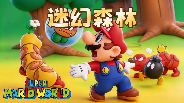 超级马里奥世界，迷路森林，走丢好几回
