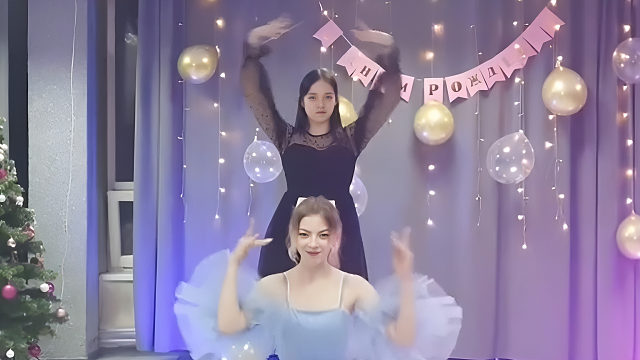 俄罗斯姑娘才艺表演24.01.02_双人舞