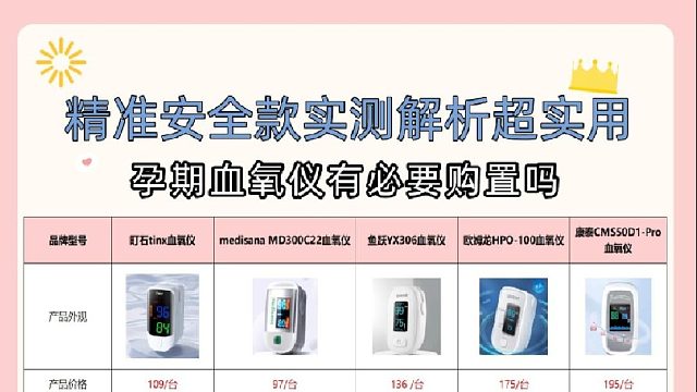 孕期血氧仪值得买吗？精准款测评，过来人经验分享！