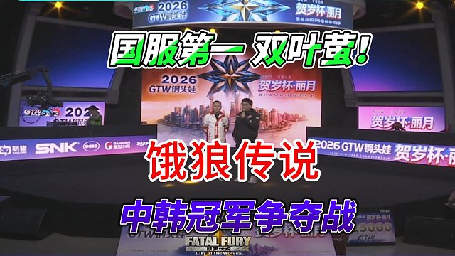 国服第一双叶萤就是他！饿狼传说中韩冠军争夺战