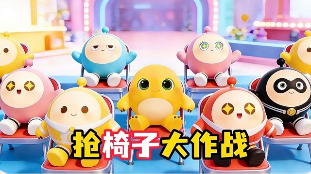 抢椅子可是我小奶龙的强项（抢王大赛）