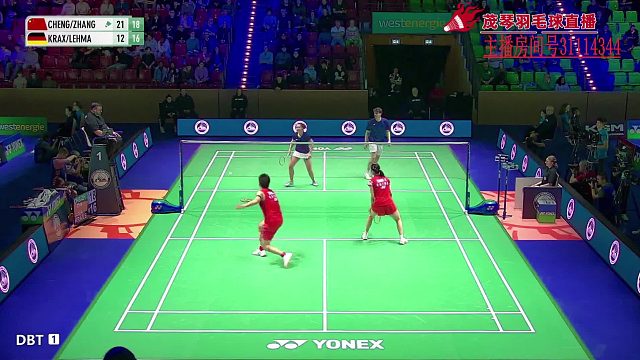 混双程星/张驰2:0获胜