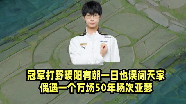冠军打野暖阳有朝一日也误闯天家！偶遇一个万场50年场次亚瑟！