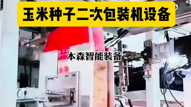 全自动包装机厂家电话 玉米种子小袋套大袋二次包装机设备