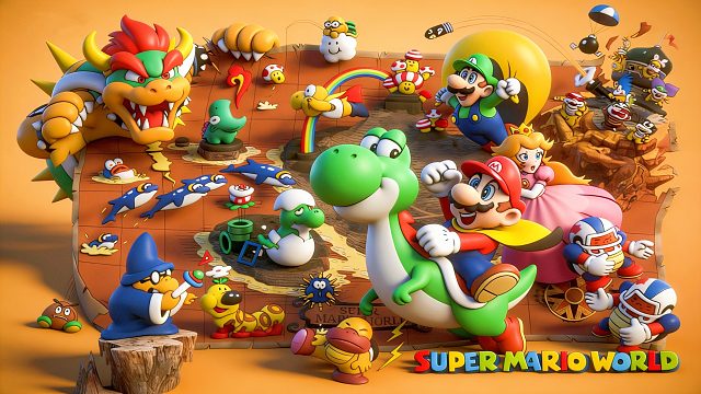 超级马里奥世界，救出碧琪公主，但游戏还没结束