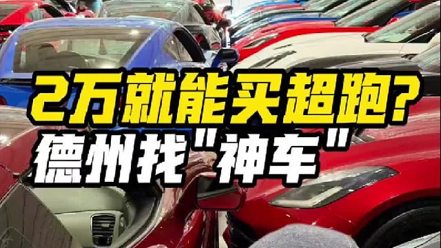 2万买超跑？德州找神车，上市就抢空！