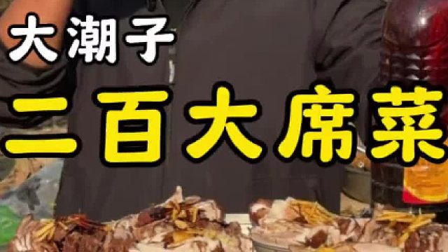 山东乡村200一桌大席菜，10道菜2个汤