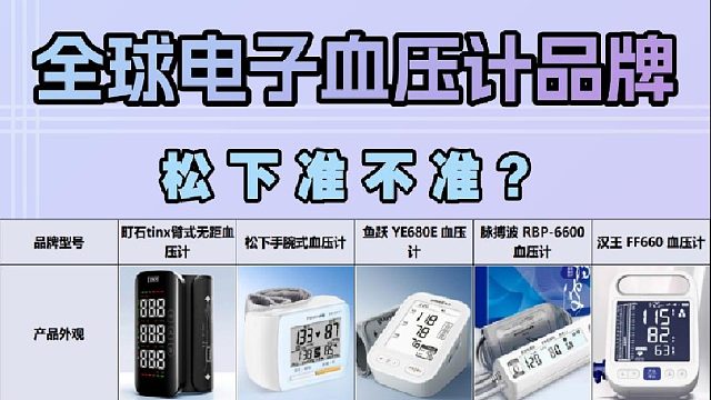 高性价比电子血压计买哪款更精准？松下高性价比款排行推荐！
