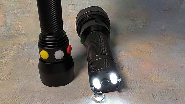 3W微型多功能信号灯红绿白黄铁路调度巡检铝合金Type-c充电4500mAh电量显示