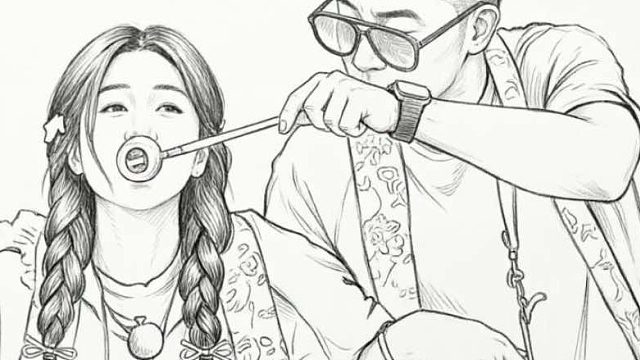 沙溢像极了操碎了心的老父亲非拉着白鹿喝双胞胎井水