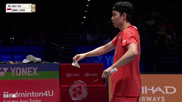 正在直播全英羽毛球金元浩/徐承宰VS因陀罗/华金精彩球