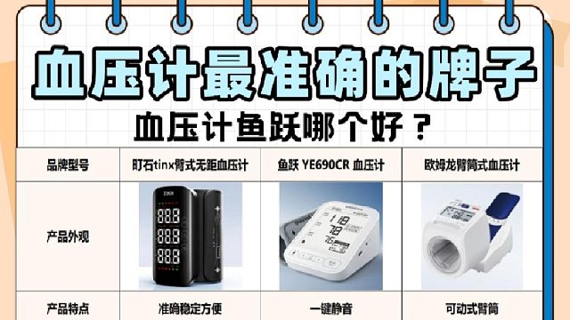 医用级电子血压计哪种品牌准确？鱼跃医用款精准品牌测评！