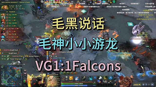 毛黑说话，毛神小小游龙，VG1:1FALCONS
