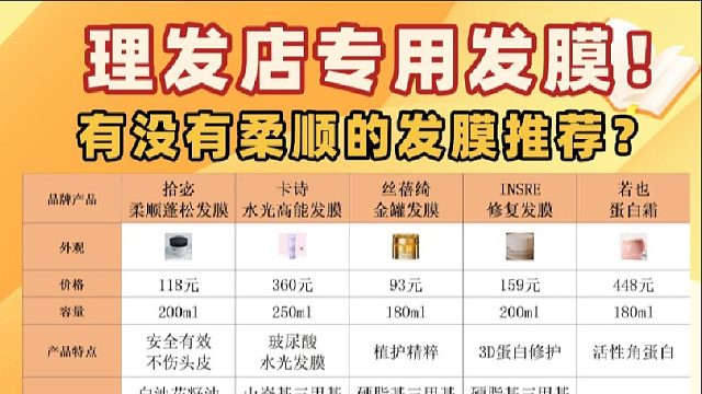 发膜到底哪款最好用？理发店专用发膜！高端护发必备