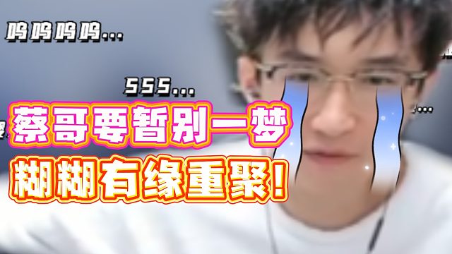 蔡哥真要暂别一梦！糊糊有缘重聚！