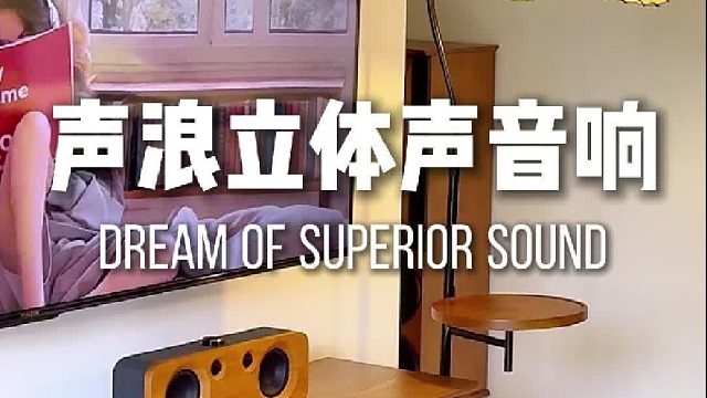温暖宅家必备，音质好听到不想出门！DOSS声浪原木音响