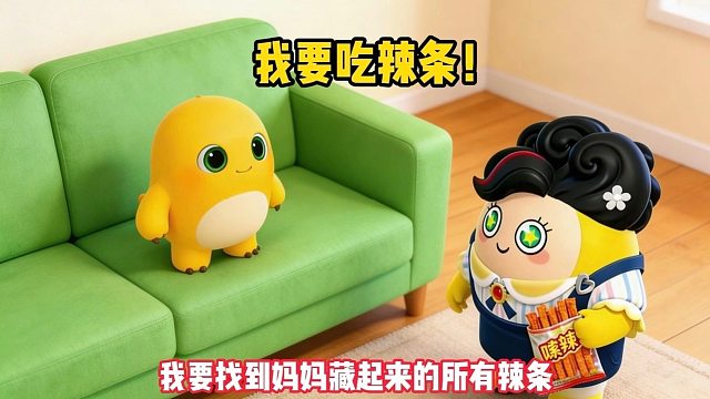 我要吃辣条！老妈居然还藏起来了？
