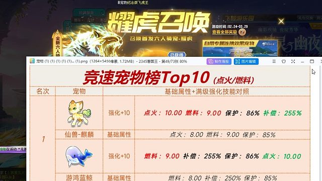 QQ飞车朕哥：游鸿蓝鲸强化10的技能对比！自带85的氮气保留