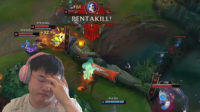 【Uzi】乌兹看Diable金克丝五杀射爆BLG：Viper在干嘛？ID换成Uzi不敢想会怎么样