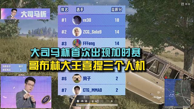 大司马杯首次出现加时赛，哥布林大王喜提三个人机！