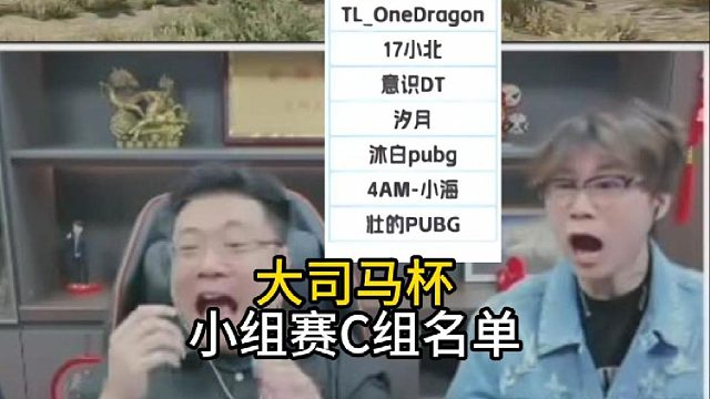 大司马杯C组比赛名单！