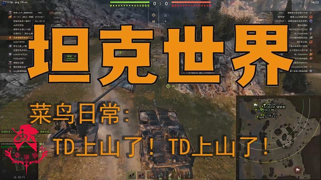 坦克世界—菜鸟日常：TD上山了！TD上山了！