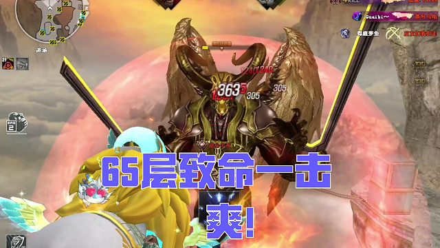 谢谢小红送来的攻击力，65层致命一击，爽！