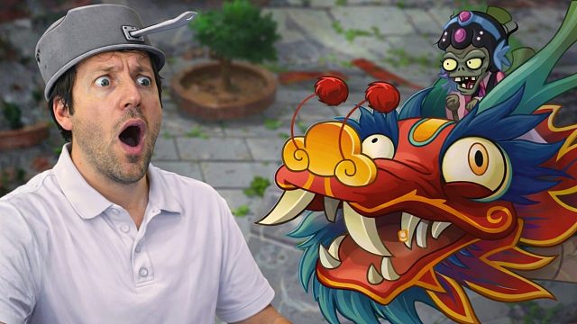 老外玩超难的中国版《植物大战僵尸2》讲中文