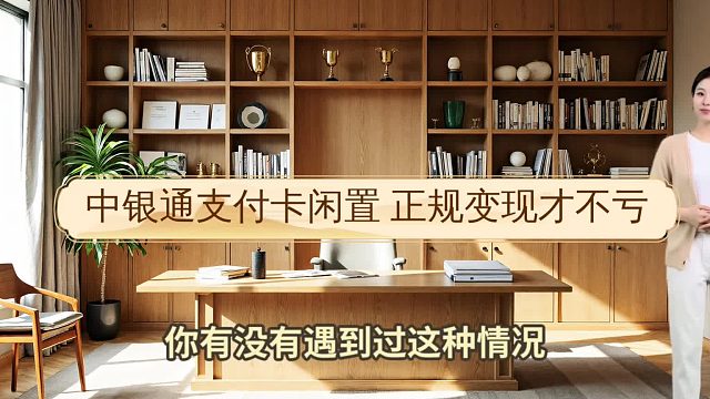 中银通支付卡闲置？正规变现才不亏