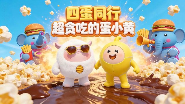 四蛋同行！饿肚子的蛋小黄