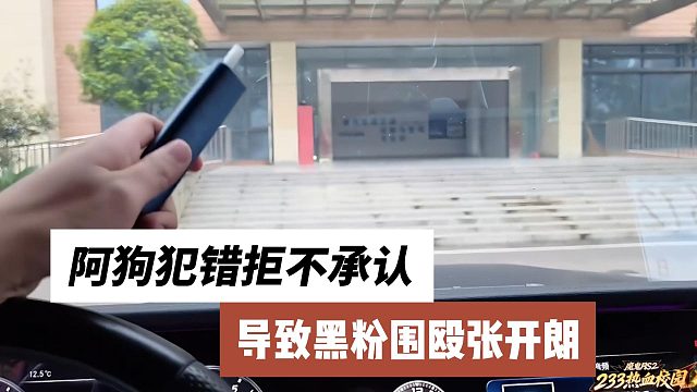 阿狗犯错拒不承认，导致黑粉围殴张开朗