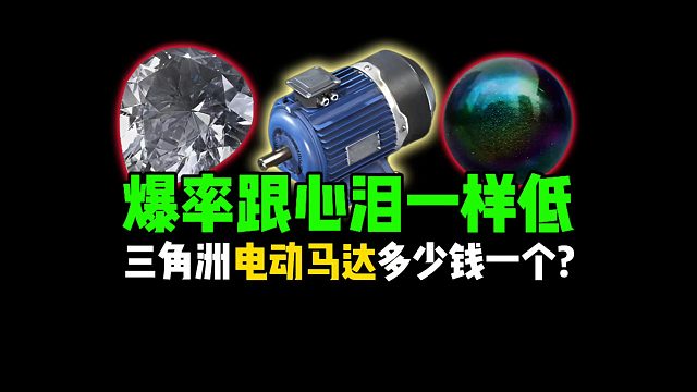 爆率跟心泪一样低，三角洲电动马达多少钱一个？