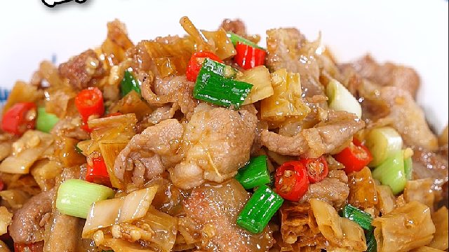 白辣椒炒肉制作教程