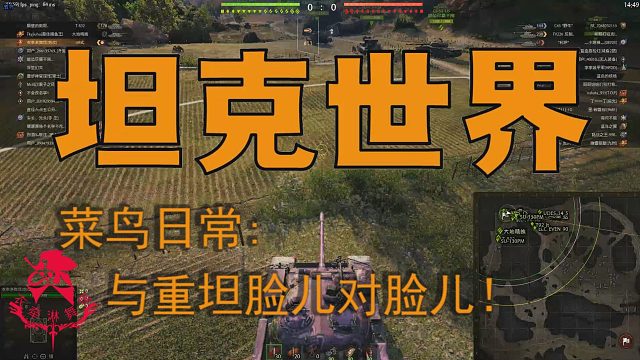 坦克世界—菜鸟日常：与中坦脸儿对脸儿！