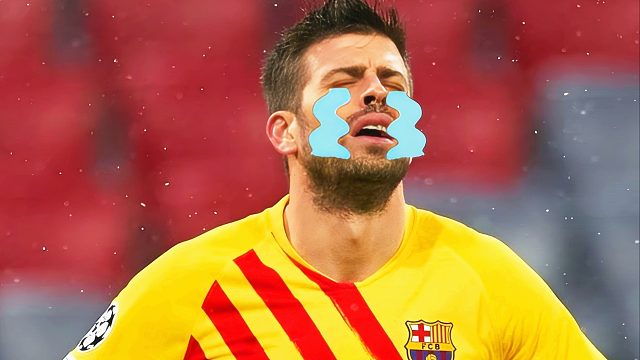 太难了！宇宙队出局名场面：皮克生无可恋，哈维欲哭无泪