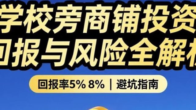 学校旁商铺投资回报与风险全解析.深入剖析投资学校旁商铺需要注意的事项.学校对面的商铺可以投资吗.投资商铺有什么风险 投资商铺风险大吗.学校旁边的门市适合投资吗
