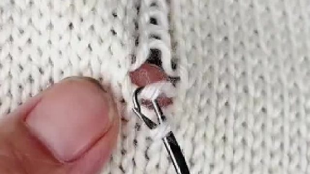 毛衣破洞修补、简单一看就会