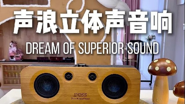送给自己的小浪漫！DOSS声浪原木音响