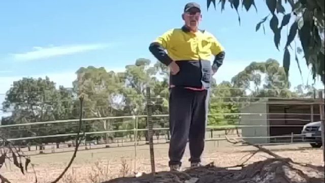费德彪利用雪貂与猎犬打配合抓捕洞穴内的野兔