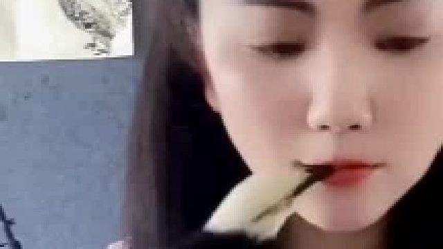 最胆大的鸟，竟敢在美女口中夺食