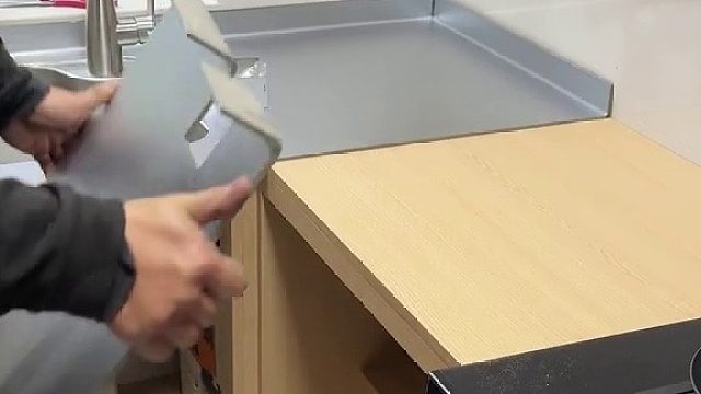 苏州这种不锈钢台面给安装师傅都看呆了