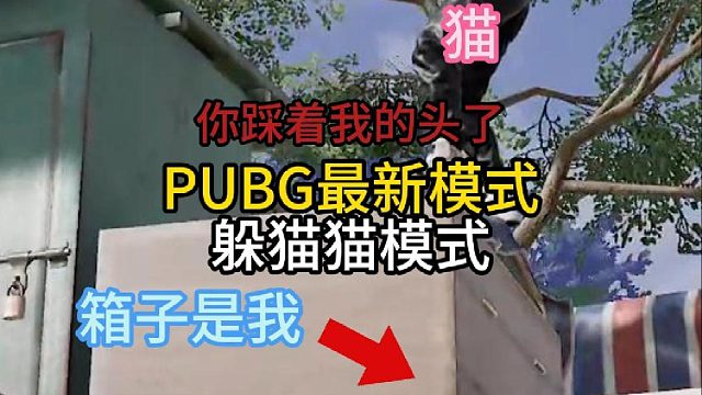 你踩到我的头了，PUBG新模式躲猫猫！