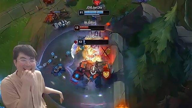 姿态看Bin哥1V2双杀战胜JDG：Bin哥掀翻了这场游戏！