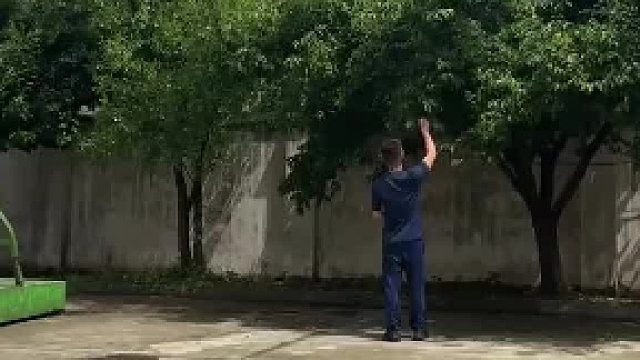 消防员摘队里的酸李子，队友看到后不语只是一味录像