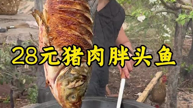 28元猪肉炖胖头鱼