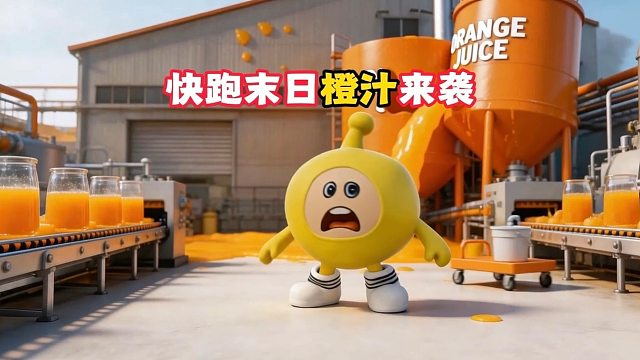快跑！末日橙汁来袭，快躲到安全的高地去！