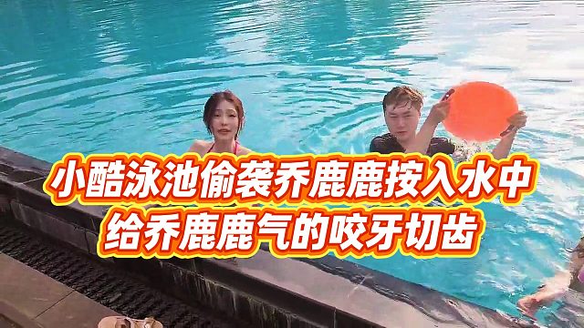 【小小小酷哥】小酷泳池偷袭乔鹿鹿按入水中，给乔鹿鹿气的咬牙切齿