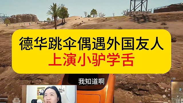 德华跳伞偶遇外国友人，成功上演“小驴学舌”。#吕德华